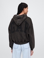 VintageSoft Arch Logo Cropped Hoodie