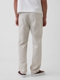 Linen-Cotton Relaxed Straight Pants