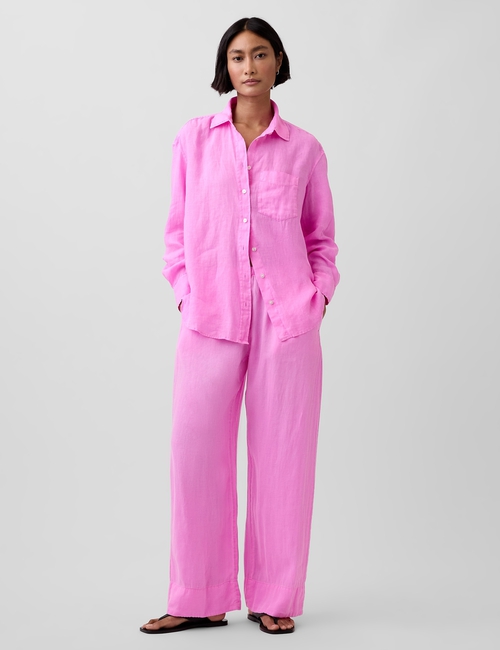 LINEN DRAWSTRING WL PANT