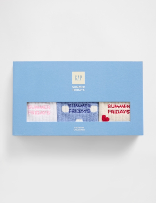 GAP X SUMMER FRIDAYS 3 PACK SOCKS GIFT SET