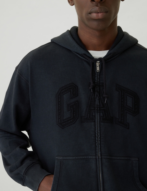 Logo Zip Hoodie