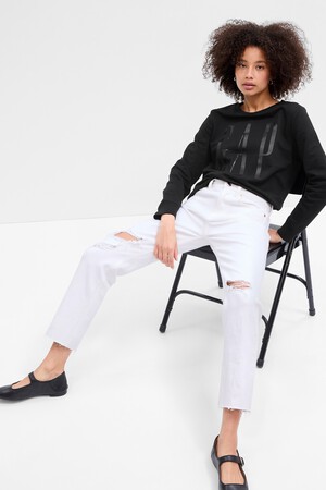 Metallic Gap Logo Sweatshirt
