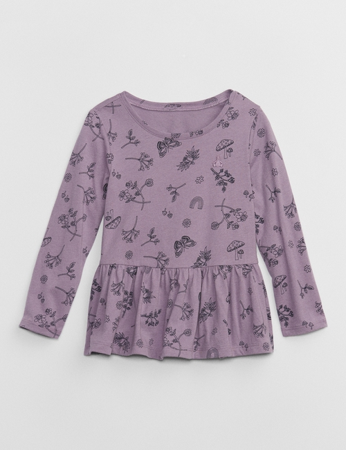 babyGap Print Peplum Top