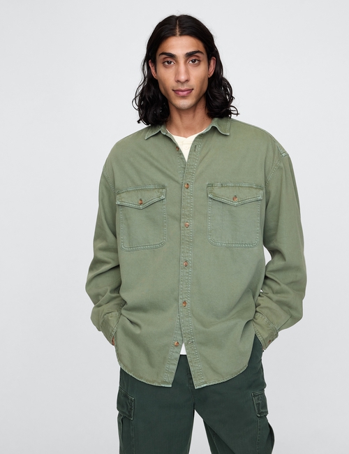 LS DENIM ULTRASOFT BIG SHIRT