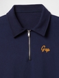 Vintage Soft Gap Logo Polo Sweatshirt
