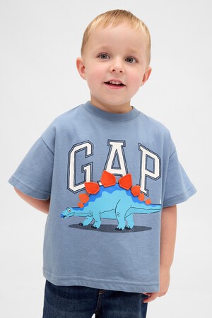 IE SS 3D DINO GR TEE