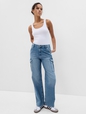 Mid Rise '90s Loose Cargo Jeans