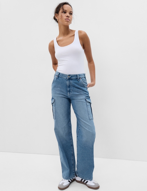 Mid Rise '90s Loose Cargo Jeans