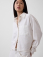 LS STRAIGHT HEM SHIRT - FAUNA TWILL