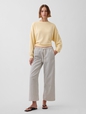 Low Rise '90s Loose Easy Crop Stripe Jeans