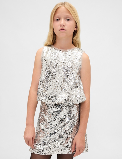 Kids Sequin Bubble Top