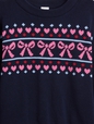 V-INTARSIA PO SWEATER