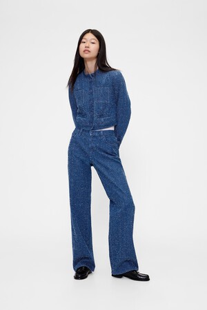 GAP STUDIO TWEED BOUCLE CROPPED JACKET