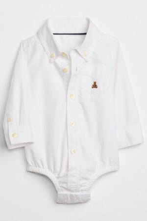Baby Oxford Button-Up Bodysuit