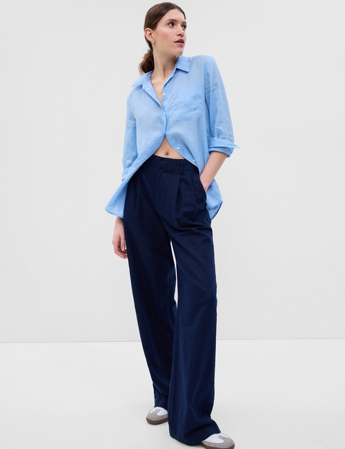 Linen Boyfriend Shirt