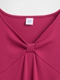 LS BOW RIB DRESS