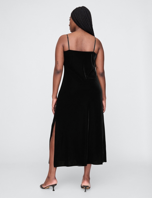 Recycled Velvet Maxi Slip Dress