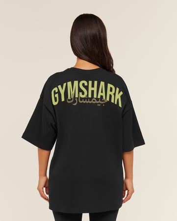 Power Overlay Oversized Graphic T-Shirt