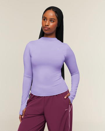 Running High Neck Long Sleeve Top