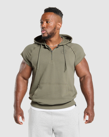 Legacy 1/4 Zip Cap Sleeve Hoodie