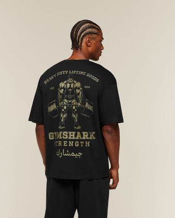 Strength Arabic Graphic T-Shirt