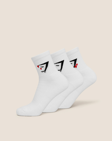 Sharkhead Hearts Graphic Midi 3pk