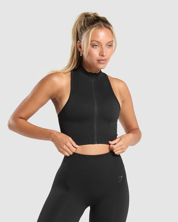 Corset Seamless Crop Tank
