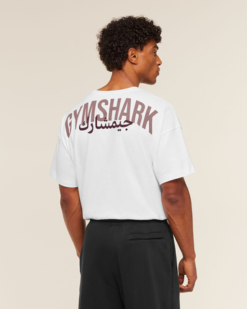 Power Overlay Oversized Graphic T-Shirt