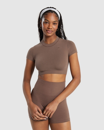 Cotton Seamless Crop Top