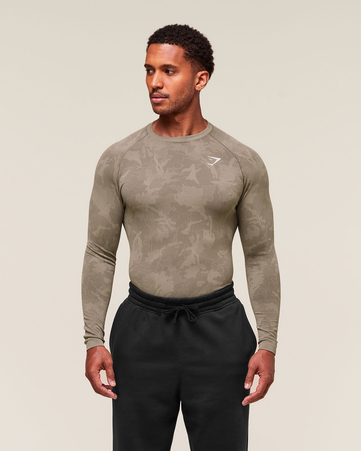 Geo Seamless Long Sleeve T-Shirt