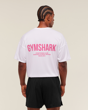 تيشيرت بقصة فضفاضة ونقشة كونديشنينج كلوب