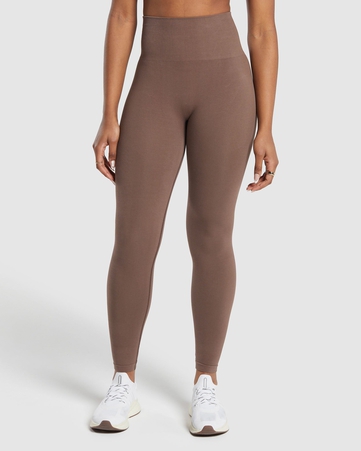 Ribbed Cotton Seamless Leggings