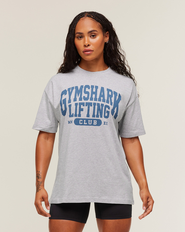 Lifting Club Graphic Oversized T-Shirt