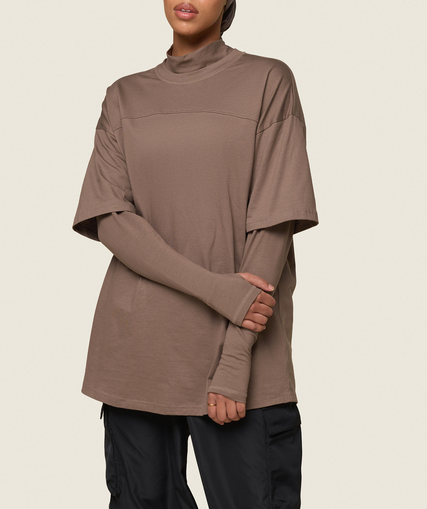 GS x Leana Deeb Oversized Long Sleeve T-Shirt