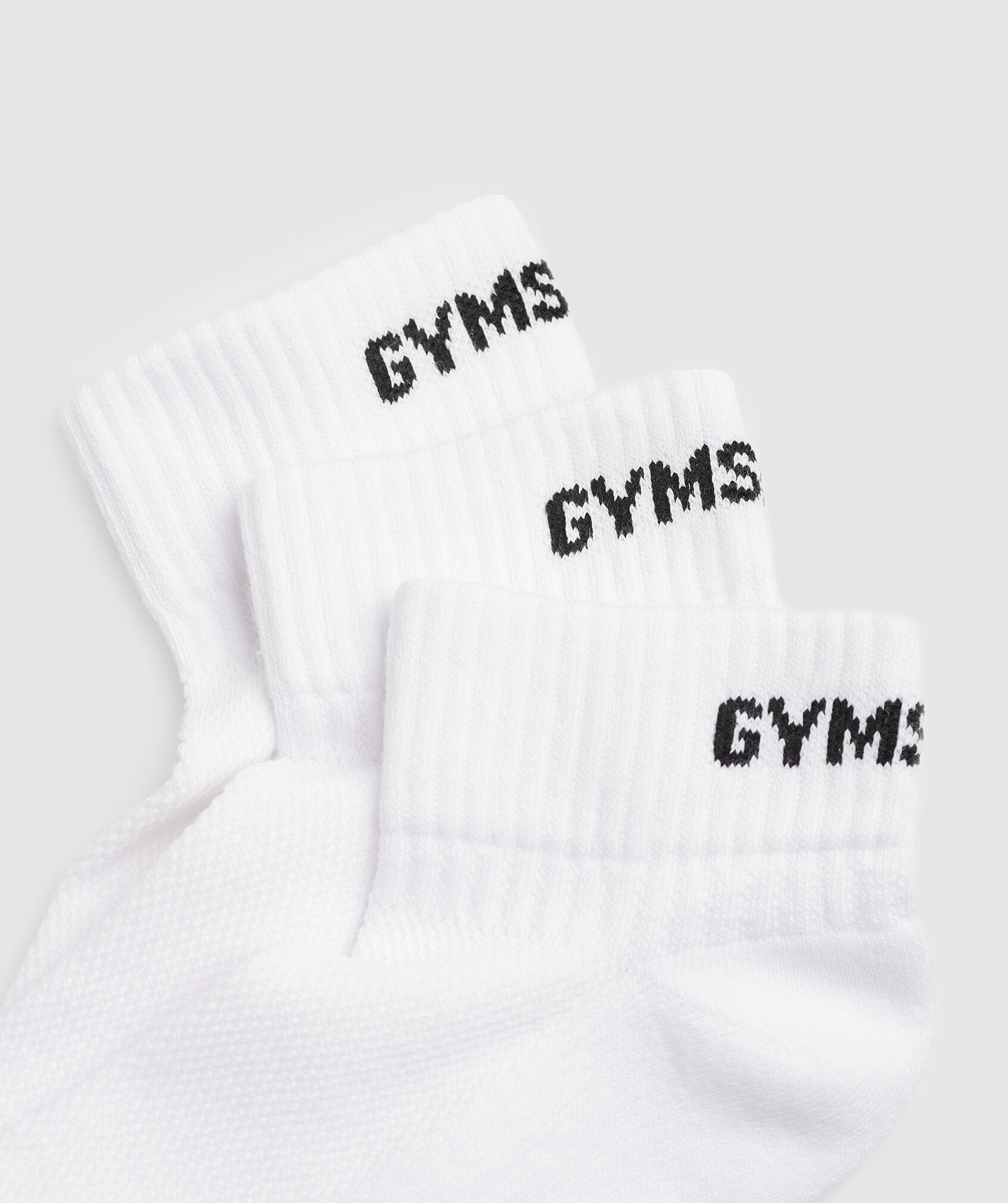 GS Jacquard Quarter Socks 3pack