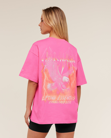 Eagle Band Style Graphic Short Sleeve T-Shirt