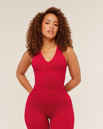 بلوزة ليفت بلا حياكة بطبقة داعمة  