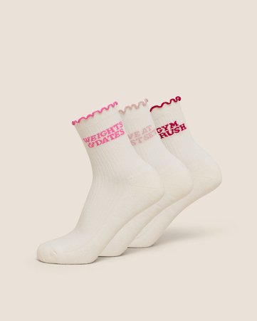 Valentines Graphic Frill Midi 3pk