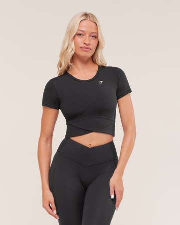 Crossover Midi Top with Shelf