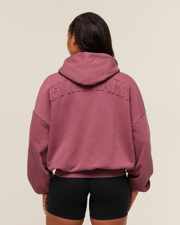 هودي باور بقصة فضفاضة ولون باهت