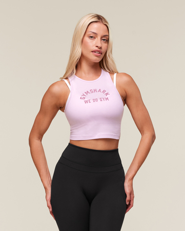 We Do Gym Graphic Cropped Tank
