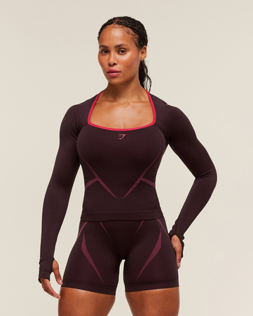 Apex Lift Seamless Long Sleeve Crop Top