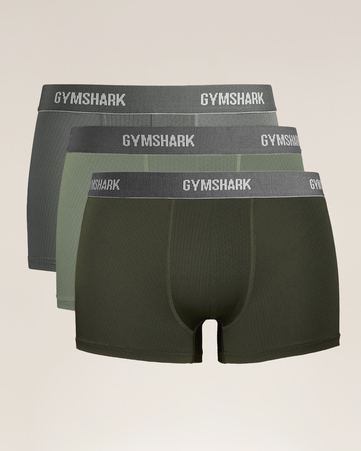 طقم بوكسر رياضي قماش معالج، 3 قطع