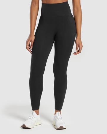 Ribbed Cotton Seamless Leggings