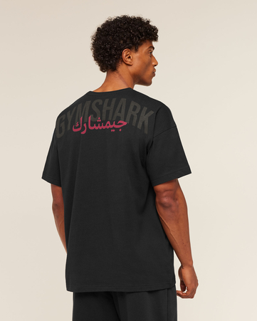 Power Overlay Oversized Graphic T-Shirt