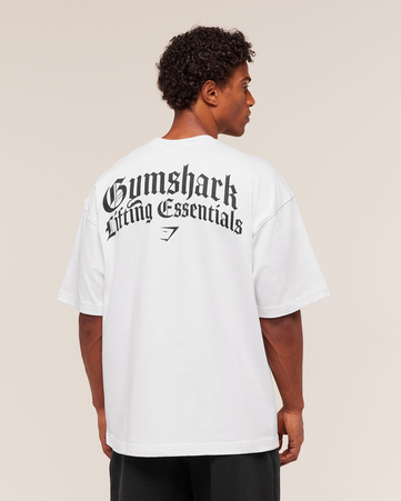 Lifting Essentials Gothic Graphic Oversized T-Shirt