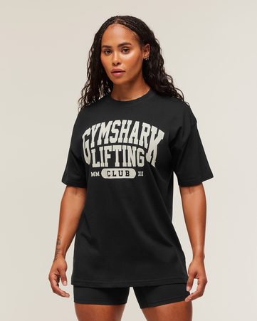 Lifting Club Graphic Oversized T-Shirt