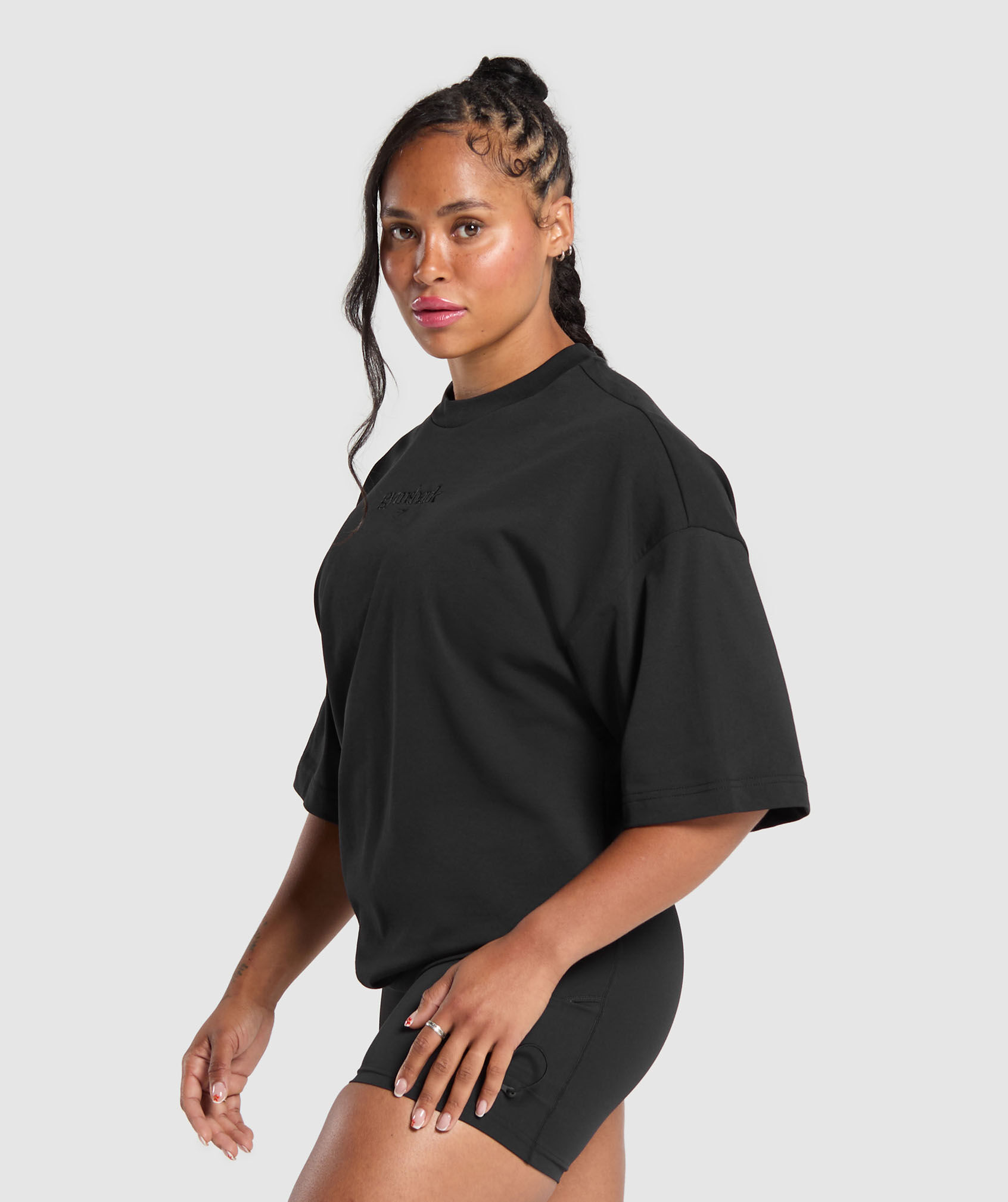 Embroidered Gymshark Oversized T-Shirt