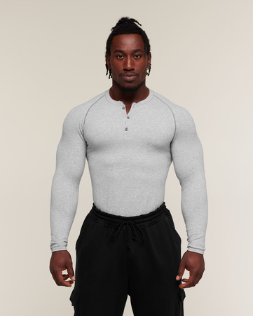 Cotton Seamless Henley