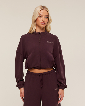 جاكيت وافل متوسط الطول بسحاب